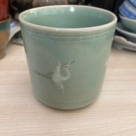 日本昭和时期回流高丽青瓷主人杯