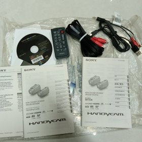 SONY索尼 CX550E /CX550VE/XR550E/XR550VE 说明书(操作指南)英文版/中文版 连接线、转接线、遥控、操作指南CD 打包出售