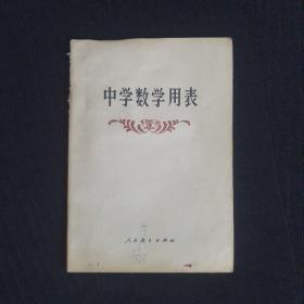 90年代《中学数学用表》