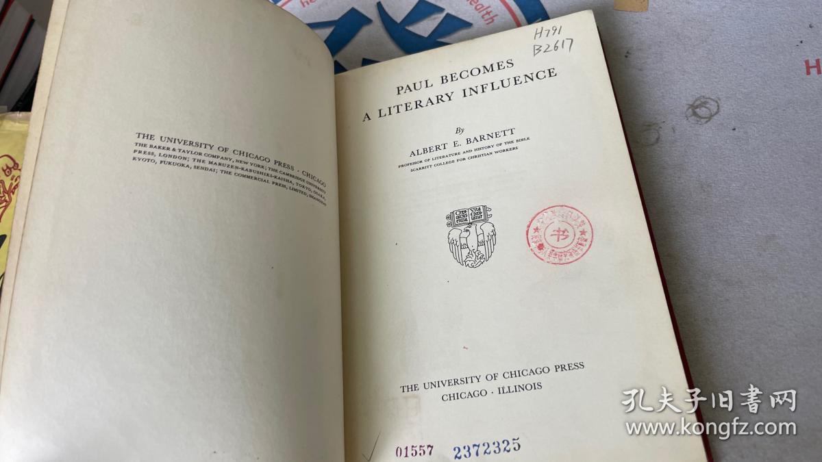 Paul becomes a literary influence（保罗成为文学巨匠 希腊语研究）红皮精装 1941年