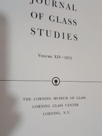 JOURNAL   OF GLASS  STUDIES【玻璃艺术研究，1972年版，大16开189页，多图】