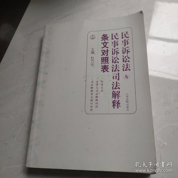 民事诉讼法与民事诉讼法司法解释条文对照表