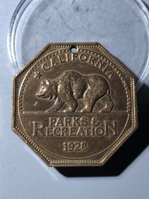 加利福尼亚 八边行铜章