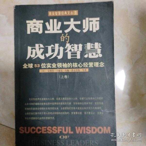 商业大师的成功智慧:全球53位实业领袖的核心经营理念