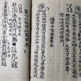 道教手抄本【奏/牒/榜/坛对/表式/旙式】