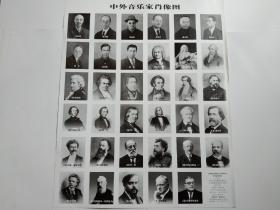 中外音乐家黑白肖像挂图（35张）