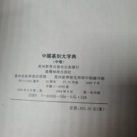 中国篆刻大字典（上中下）
