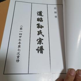 道昭孙氏宗谱（全六卷八册.缺第五卷.七册合售）