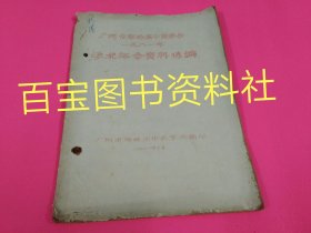 《广州市海珠区中医学会一九八一年学术年会资料选编》油印本 1981年