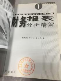 财务报表分析精解: 透过财务报表认识公司。