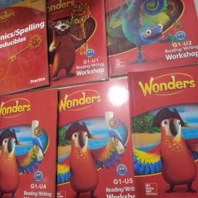 Wonders Reading/Writing G1-U1、U2、U4、U5、U6 grade 1【6册合售】
