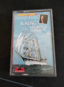 外版磁带《James Last-Rolling Home 詹姆斯拉斯特-摇滚的家》灰卡老磁带，宝丽金国际出品，中国图书进出口总公司进口