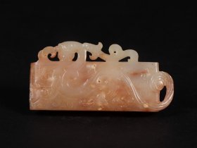高古玉螭龙佩