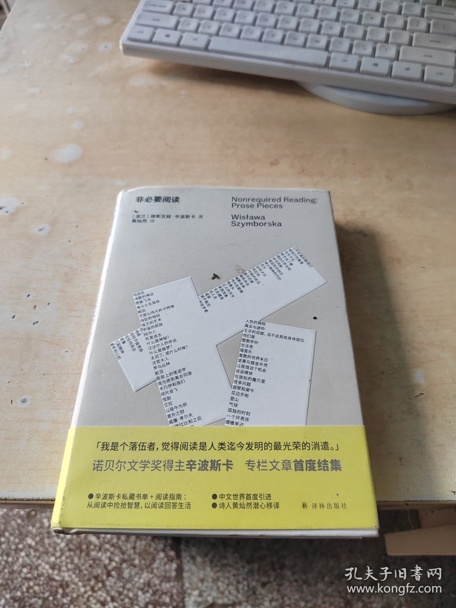 非必要阅读（诺奖得主辛波斯卡私人书单，以阅读回答生活，中文世界初次引进，诗人黄灿然翻译）（正版丶无笔记\）