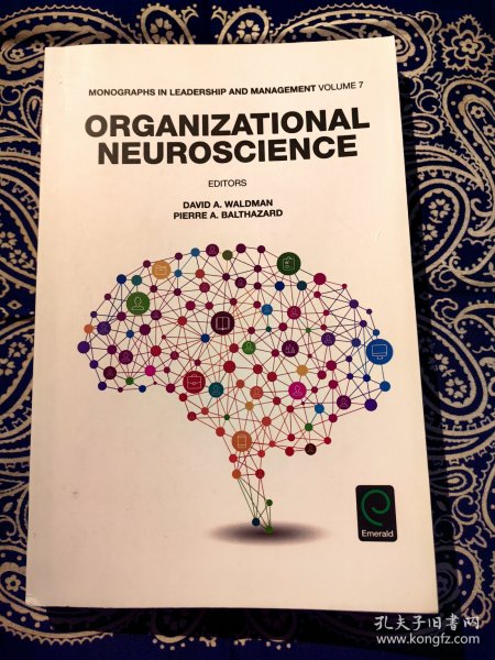 《 Organizational Neuroscience 》 《组织神经科学》( 平装英文原版 )