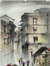 庄千双，笔名；霜。雁荡墨客。汉族，浙江省温州乐清市雁荡山人。1962年8月1日生。师从著名山水画家周逢俊导师。现为中国美术家协会会员，清华美术学院高研班在读、中国书画家协会会员、一级美术师，西泠书画研究院聘为画师、包头市美术家协会会员、土默特右旗美术家协会理事、包头市温州商会理事、包头市浙江商会理事。