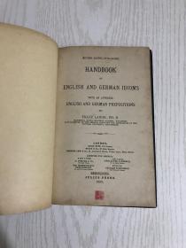 handbook of english and german idioms