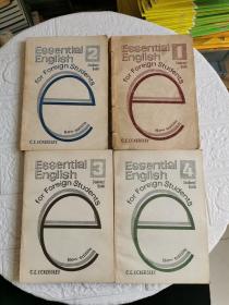 Essential English for foreign students【1234】全4册，品见图！！
