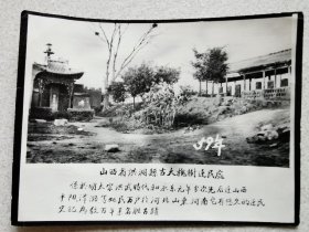 洪桐古大槐树山西洪洞明末迁民遗址古大槐树处照（1959年）。 “问我祖先在何处，山西洪洞大槐树”，这里是所有华夏人民的根。 原址已损毁，唯有存图可凭吊，发烧级收藏。