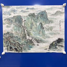 BQY 手绘国画山水 金陵画派卢星堂作品 18