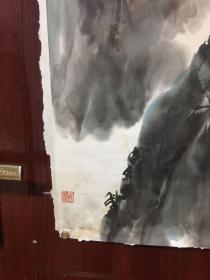 上世纪八十年中国美协会员周云福先生的山水画一幅（作品终身保真）