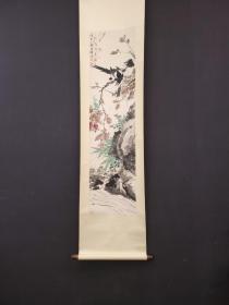 旧藏 王雪涛 精品纸本花鸟立轴 画心