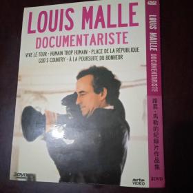 路易.马勒的纪录片作品集 DVD （ 3碟）《人性，太人性》《协和广场》《上帝的国度》《追逐快乐》4部纪录片 .