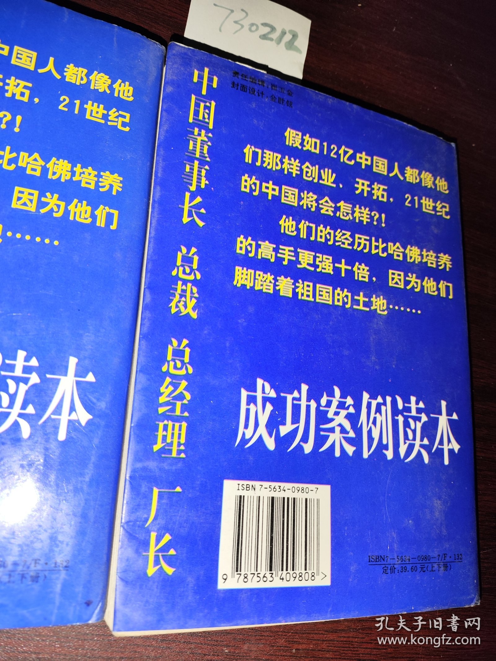 中国董事长 总裁 总经理 厂长 成功案例读本 上下册