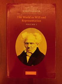 Schopenhauer: The World as Will and Representation (Volume 1) (第一卷精装本，现货，实拍书影）