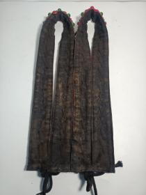 檀木镶和田玉盒装翡翠腰带尺寸见图1