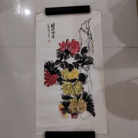 于炳文防吴昌硕画一幅，画心69-33.5公分