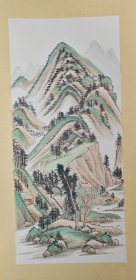 无款山水卡纸小品（52）