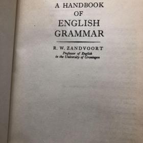 A Handbook of English Grammar (英语语法手册 朗曼英文版 1957 总计955条语法应用释义 P352）