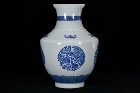 《精品放漏》乾隆青花赏瓶——清代瓷器收藏