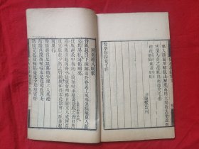 清同治 竹纸木刻 《医学指归》两册两卷全 旌孝堂藏板 有十二经络图像24幅 㕠湖先生人物肖像一幅 后附（奇经八脉歌 穴同名異类 名同穴異类） 品佳