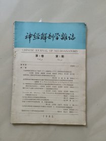 神经解剖学杂志 创刊号 1985年第1卷 第1期