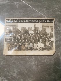 山东省艺术学院京剧科73 76届毕业生留影照片
