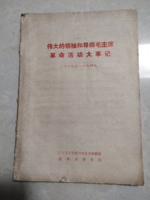 伟大的领袖和导师毛主席革命活动大事记(1893-1949)