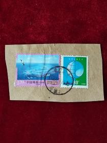 邮票2张，美丽中国，珍惜生命之水
