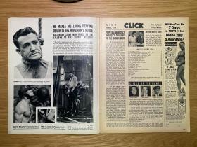 【报刊集藏，民国，抗战】Click（《咔嗒》月刊）1939-1，封面宋美龄，内有日军屠杀中国战俘内容[02p0747]