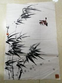 老画家李晓华国画精品  终身保真   四尺三开  11