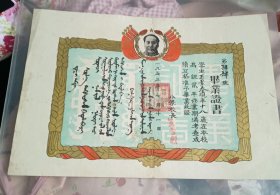 53年蒙古毕业证