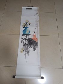 人物国画一副