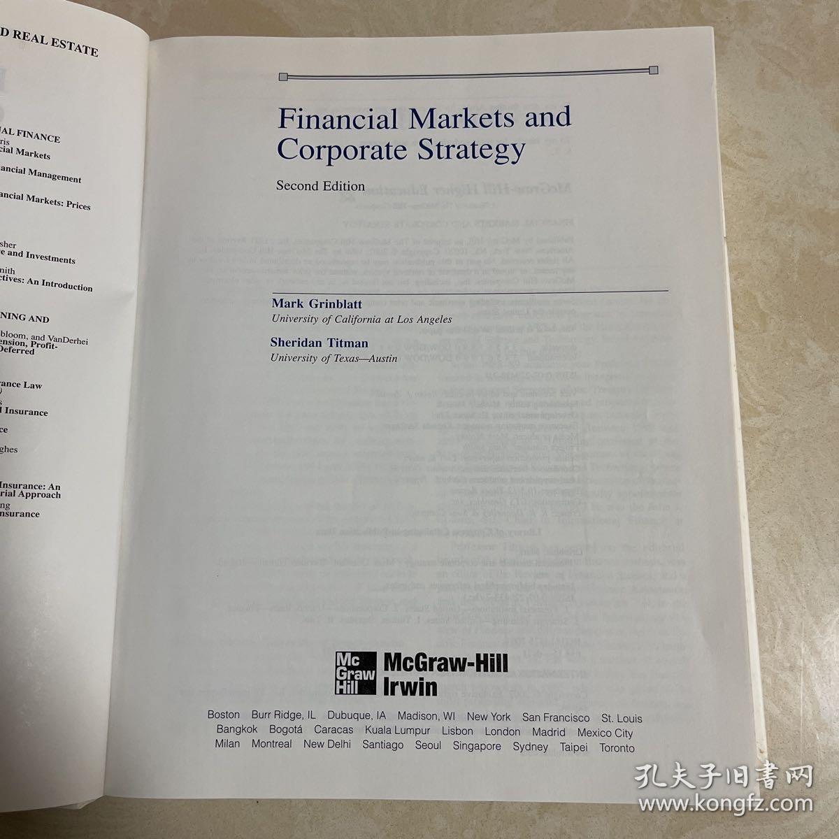 Financial Markets and Corporate Strategy