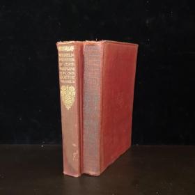 1925、30 《威廉•麦斯特》两卷全，歌德著。著名的人人文库版本。经典的威廉•莫里斯书名页设计。开本17.5cmx11cm。