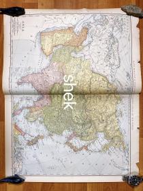 1898 Rand McNally 清朝 中国 亚洲 地图