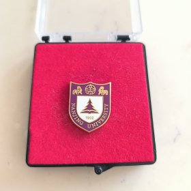 南京大学校徽徽章紫边白心