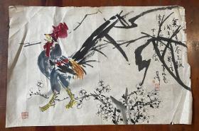 董其伟，直接得于画家之手。尺寸（68*45）cm，货号 0134