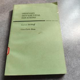 ORDINARY DIFFRENTIAL EQUATIONS 常微分方程 第二版*
