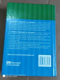 Harbrace Handbook FOR Canadians FIFTH EDITION HARCOURT BRACE 加拿大人哈布雷斯手册 第五版 哈考特支架
